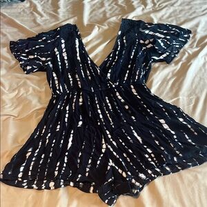 Xhilaration Monochrome Patterned Romper